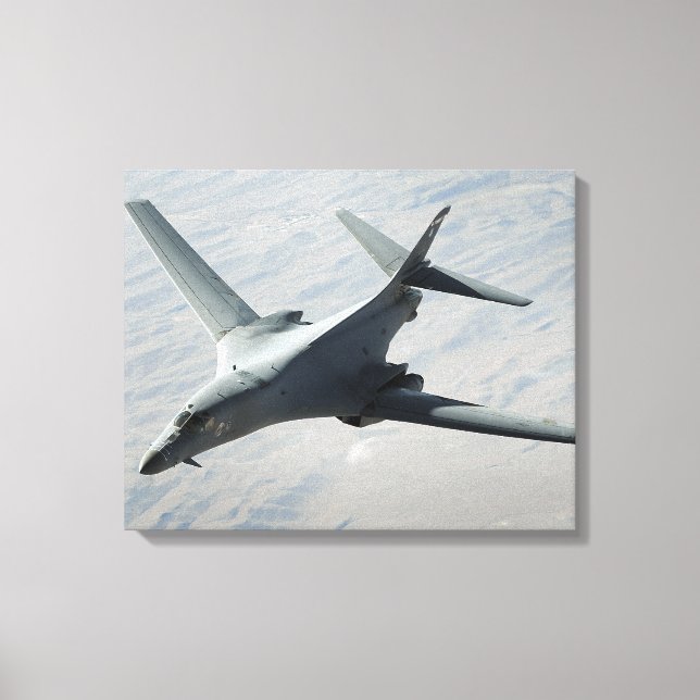 Toile Un Lancer B-1B de l'US Air Force en patrouille de  (Recto)