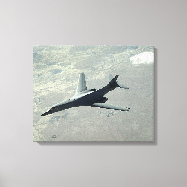 Toile Un Lancer B-1B de l'US Air Force en patrouille de  (Recto)