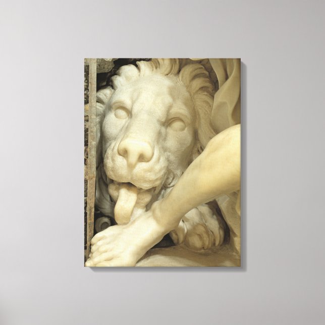 Toile Un Lion léchant le pied de Daniel (Recto)
