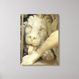 Toile Un lion léchant le pied de Daniel