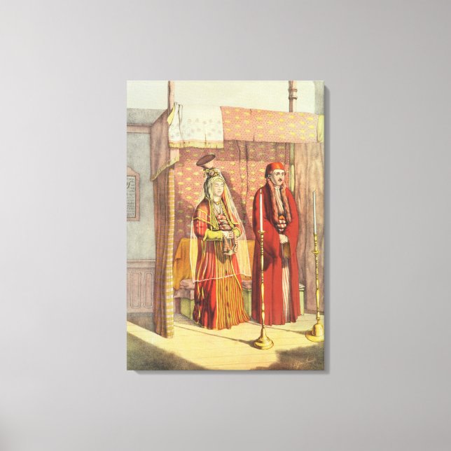 Toile Un mariage juif, gravé par Charles Parsons, 18 ans (Recto)