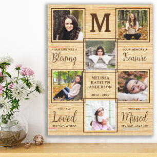 Toile Un mémorial de photos de Rustic In Love