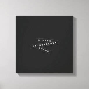 Toile Un Mess De Superbes Chaos Embossés Étiquette Canva