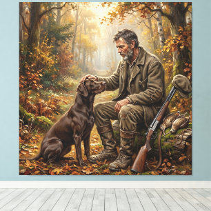 Toile Un moment après la chasse