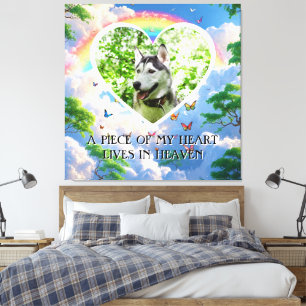 Toile Un morceau de mon cœur vit au ciel Mémorial pour c