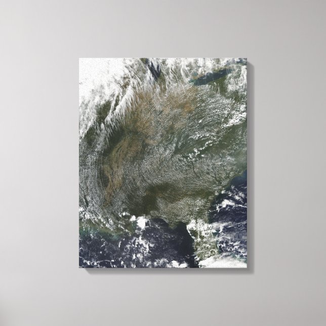 Toile Un motif de nuages à haute pression comme une roue (Recto)