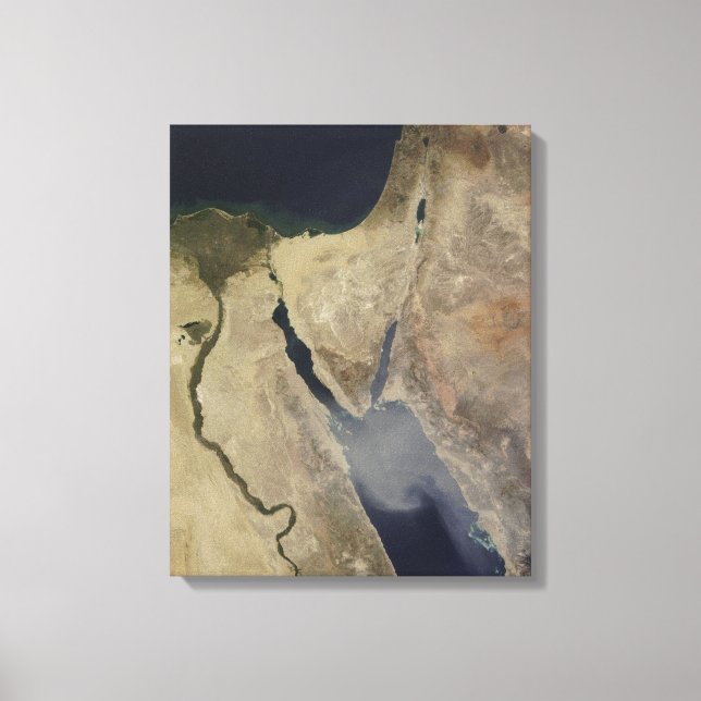 Toile Un nuage de poussière bronzée d'Arabie Saoudite (Recto)