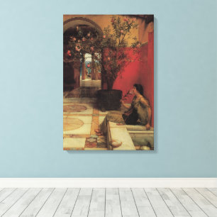 Toile Un Oleander par Alma Tadema, Fleurs Vintage