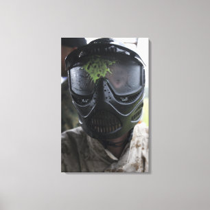 Toile Un paintball rond