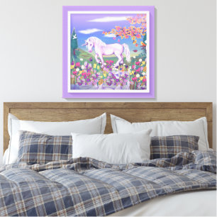 Toile Un paradis mauve