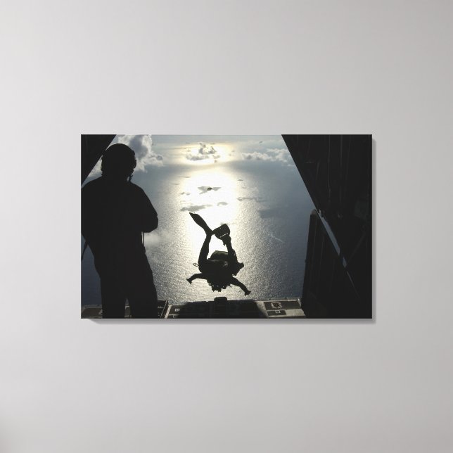 Toile Un pararescueman de la Force aérienne (Recto)