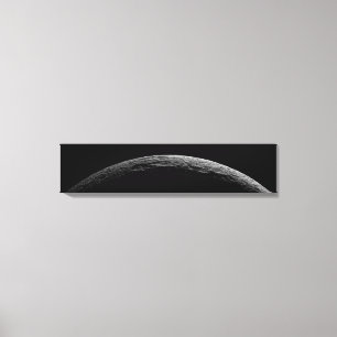 Toile Un paysage irréel de la lune de Saturne