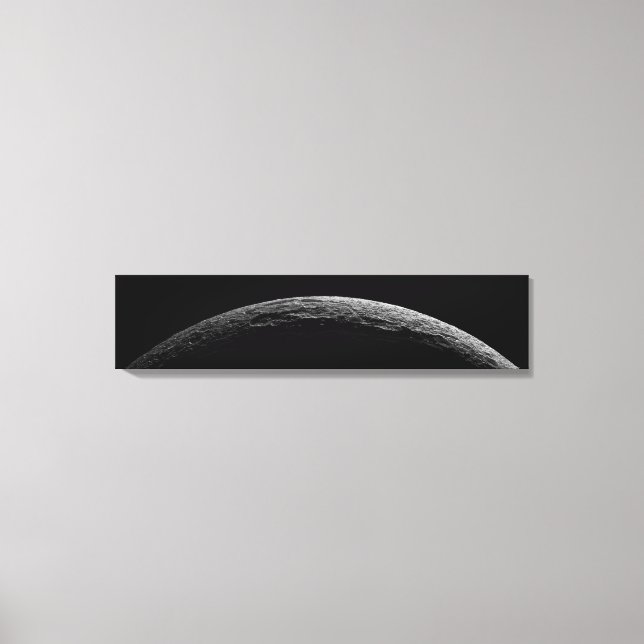 Toile Un paysage irréel de la lune de Saturne (Recto)