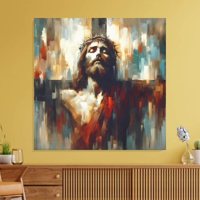 Toile Un portrait de l'endurance de Jésus-Christ (Insitu(Salon))