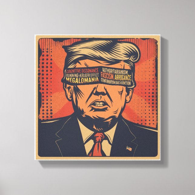 Toile Un président aveuglé par les problèmes mentaux (Recto)