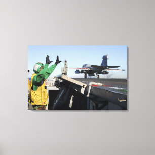 Toile Un rôdeur d'EA-6B lance du poste de pilotage