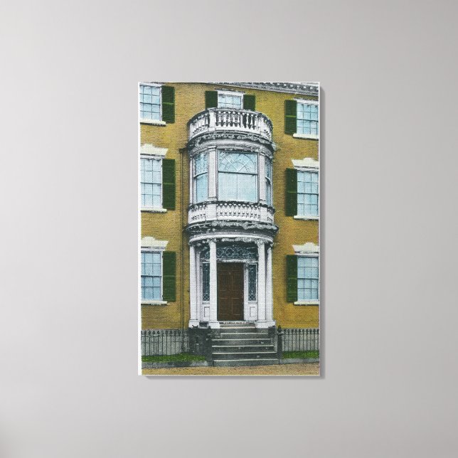 Toile Un Safford Porch, une porte Salem (Recto)