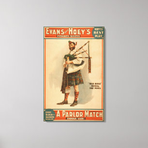 Toile Un salon Match "Old Hoss" Scottish Bagpiper