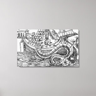 Toile Un serpent de mer