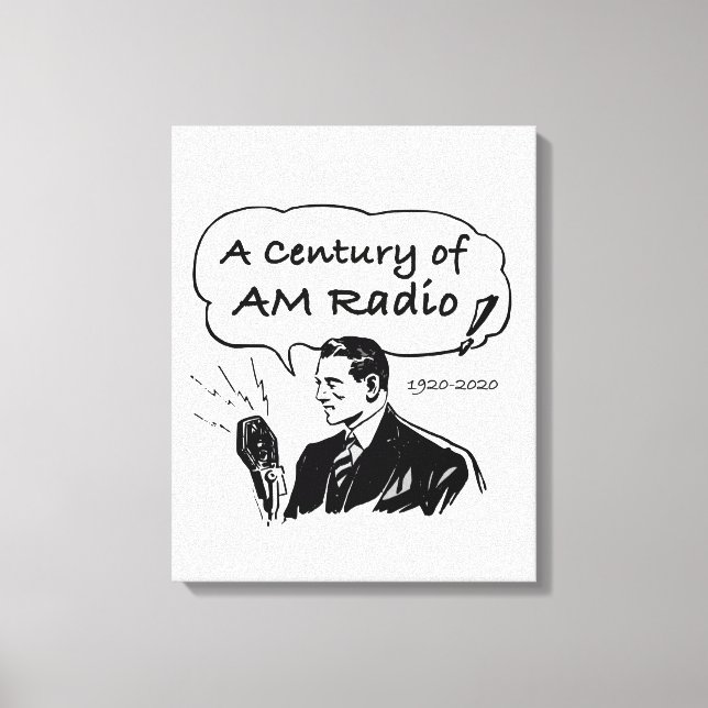 Toile Un siècle de radio AM (Recto)