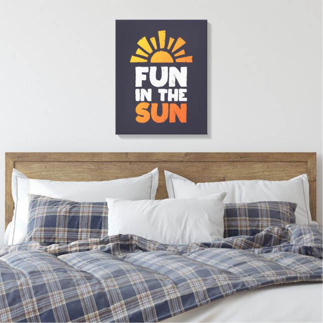 Toile Un signe qui dit plaisir sur le soleil (Insitu(Chambre))
