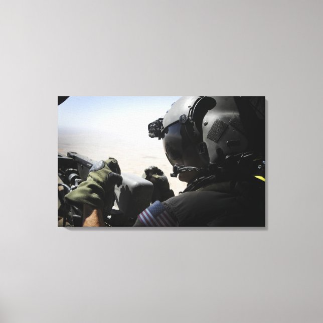 Toile Un soldat assure la sécurité (Recto)