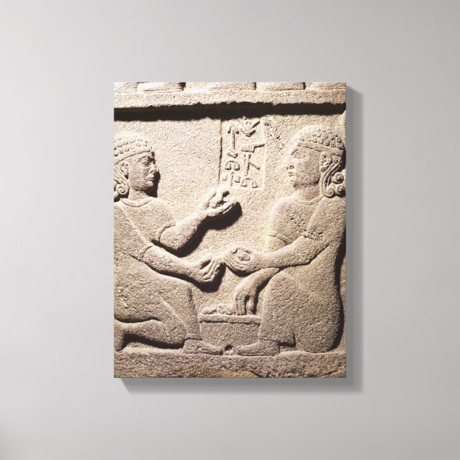 Toile Un soulagement représentant le fils du roi Araras (Recto)