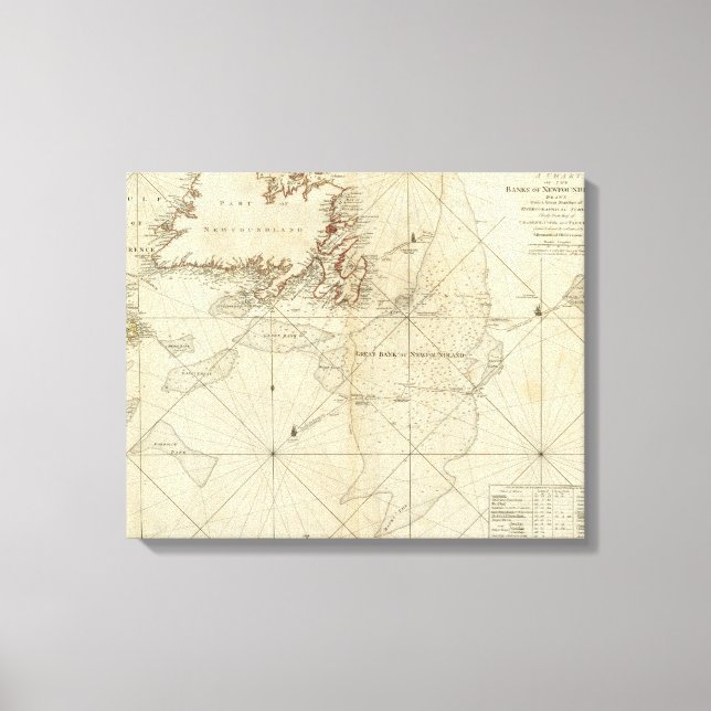 Toile Un Tableau Des Banques De Terre-Neuve (Recto)