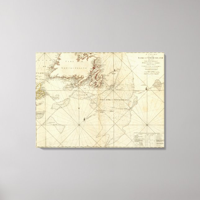 Toile Un Tableau Des Banques De Terre-Neuve (Recto)