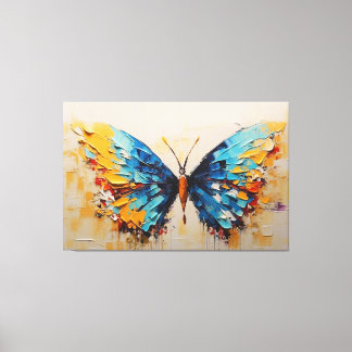 Toile un tableau d'un papillon