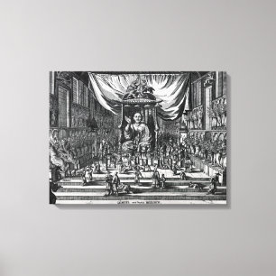 Toile Un temple bouddhiste, une illustration