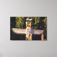 Un totem À Vancouver, Canada.