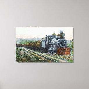 Toile Un train de baie de LogsCoos, OU