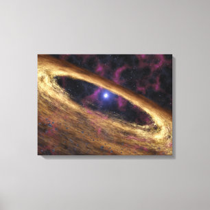 Toile Un type d'étoile morte a appelé un pulsar