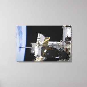 Toile Un vaisseau spatial accouplé de Soyuz