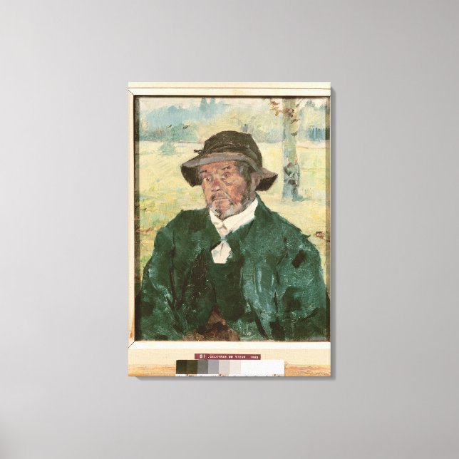 Toile Un vieil homme, Celeyran, 1882 (Recto)