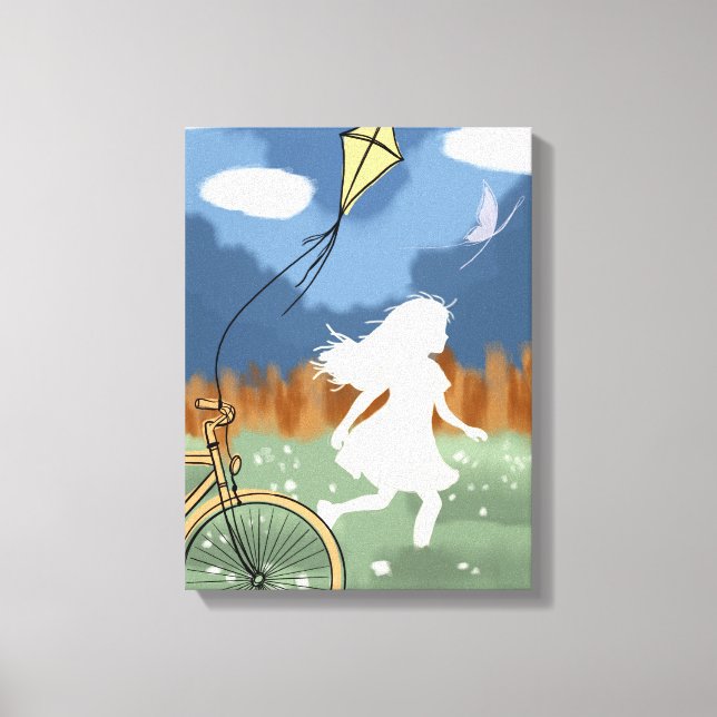 Toile Une aile devant I – Liberté et jeu de l'enfance (Recto)