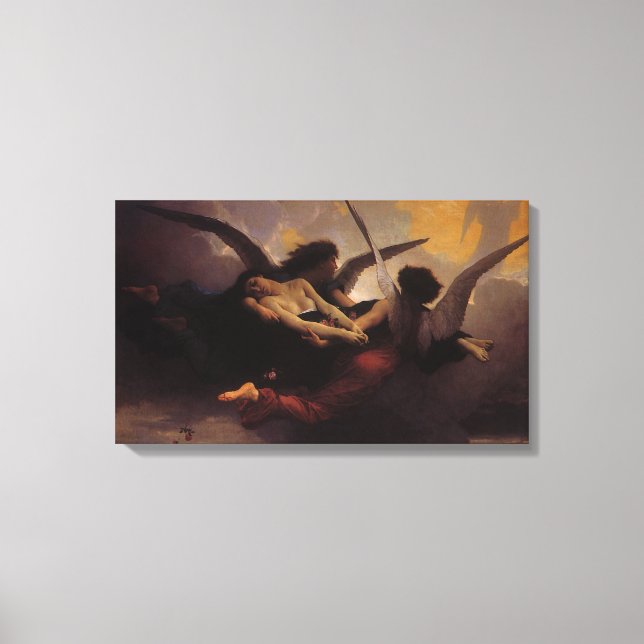 Toile Une âme emmenée au ciel par Bouguereau (Recto)