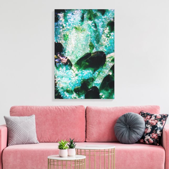Toile Une Aura d'Émeraudes (Insitu(Salon))
