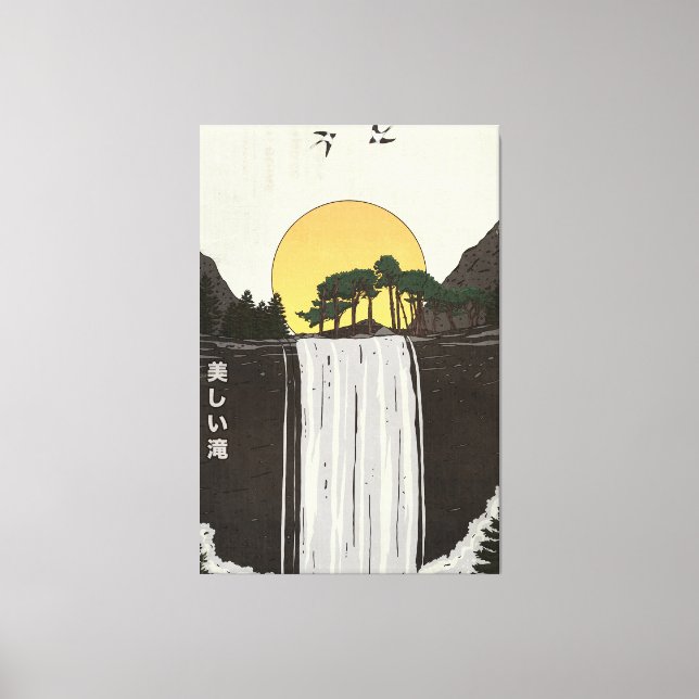 Toile Une belle cascade (Recto)