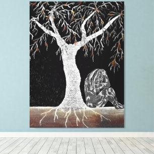 Toile Une branche de vie à contempler