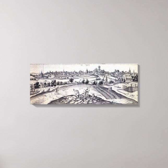 Toile Une carrière d'ardoise à Angers, 1561 (Recto)