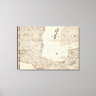 Toile Une carte de l'Empire Britannique en feuille 13 de