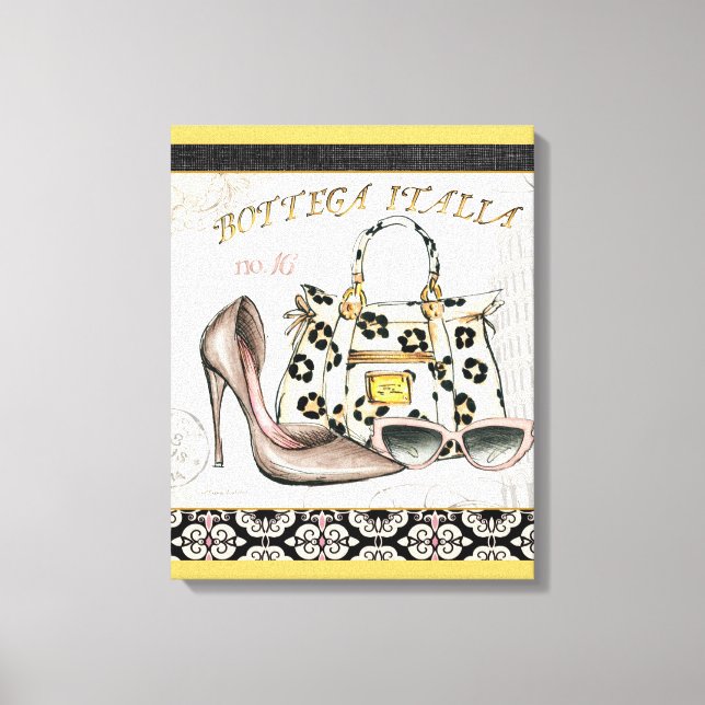 Toile Une chaussure, un sac et une paire de lunettes (Recto)