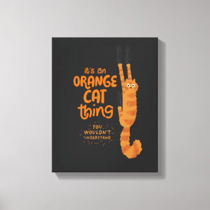 Toile Une chose de chat orange - Un drôle de chat tabby 