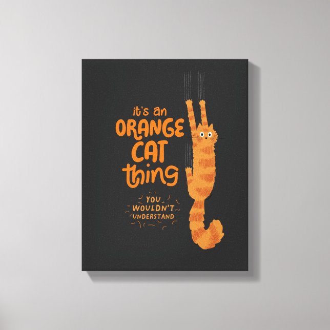 Toile Une chose de chat orange - Un drôle de chat tabby  (Recto)