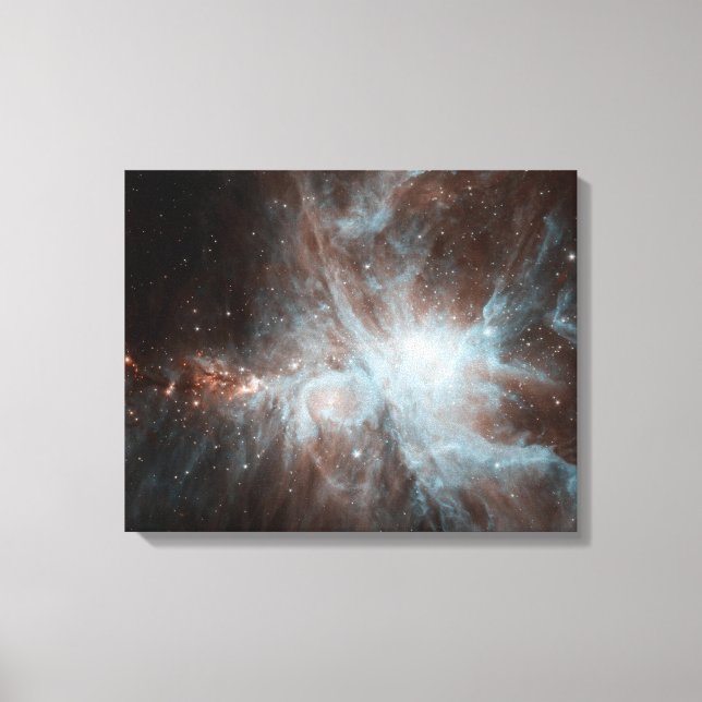 Toile Une colonie de jeunes étoiles chaudes dans l'Orion (Recto)