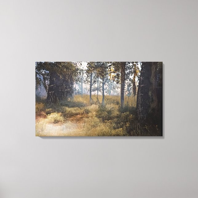 Toile Une compensation dans les bois (Recto)