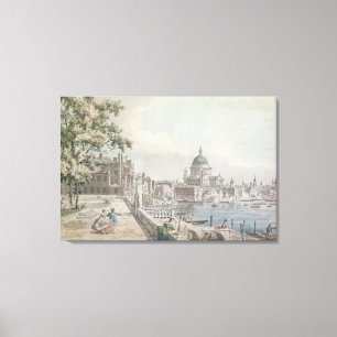 Toile Une copie d'une partie du dessin de Canaletto, de