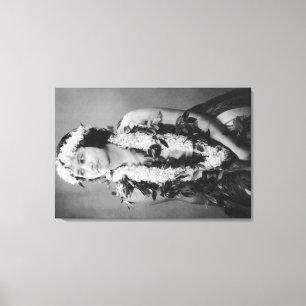 Toile Une danseuse hawaïenne de Hula Photo Hawaii